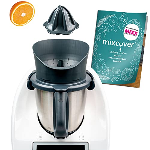 mixcover Saftpresse für Vorwerk Thermomix TM6 Gerät und Vorwerk Thermomix TM5 Gerät mit Ebook Rezeptheft Entsafter Orangenpresse elektrisch Zitruspresse Dampfentsafter Orangenpresse Granatapfelpresse von mixcover