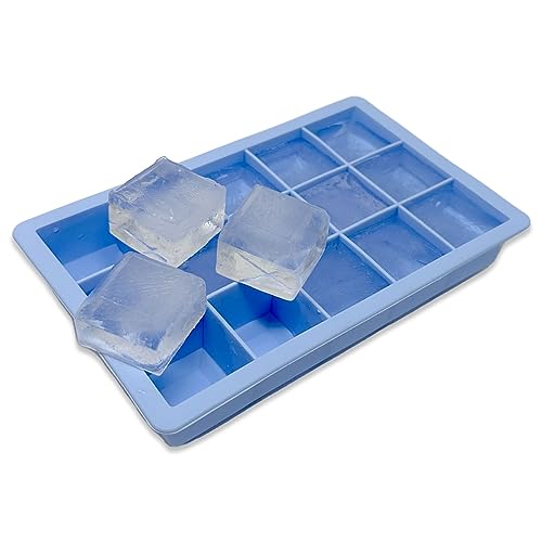2er / 4er XXL Silikon Eiswürfelform Set Eiswürfel Quadrat Jumbowürfel Riesenwürfel (2er Set (30 Eiswürfel)) von mixed24