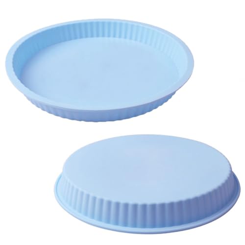2er Set Silikon Backform Ø 26,5cm Quiche Tarte Pizza Kuchen Form Obstkuchen von mixed24