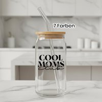 Cool Moms Club Trinkglas Mit Bambusdeckel Und Glashalm Geschenk Mama Mutter Kaffee Latte Macchiato Matcha Smoothie Cocktail Glas Dosenglas Cool Moms Club Trinkglas Mit Bambusdeckel Und Glashalm Geschenk Mama Mutter Kaffee Latte Macchiato Matcha Smoothie Cocktail Glas Dosenglas von mixed24