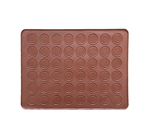 Silikon Macaronmatte mit 48 Mulden für 24 Macarons Backform Backofen von mixed24