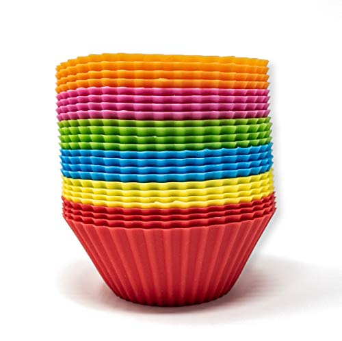 mixed24 24er Pack bunte Silikon Muffinförmchen Muffinbecher Backformen Cupcakes mixed24 24er Pack bunte Silikon Muffinförmchen Muffinbecher Backformen Cupcakes von mixed24