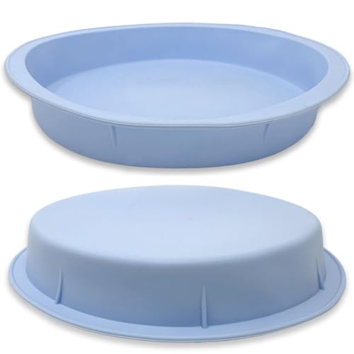 mixed24 2er Set Silikon Backform rund Ø 25cm Quiche Tarte Pizza Kuchen Form Obstkuchen Käsekuchen von mixed24