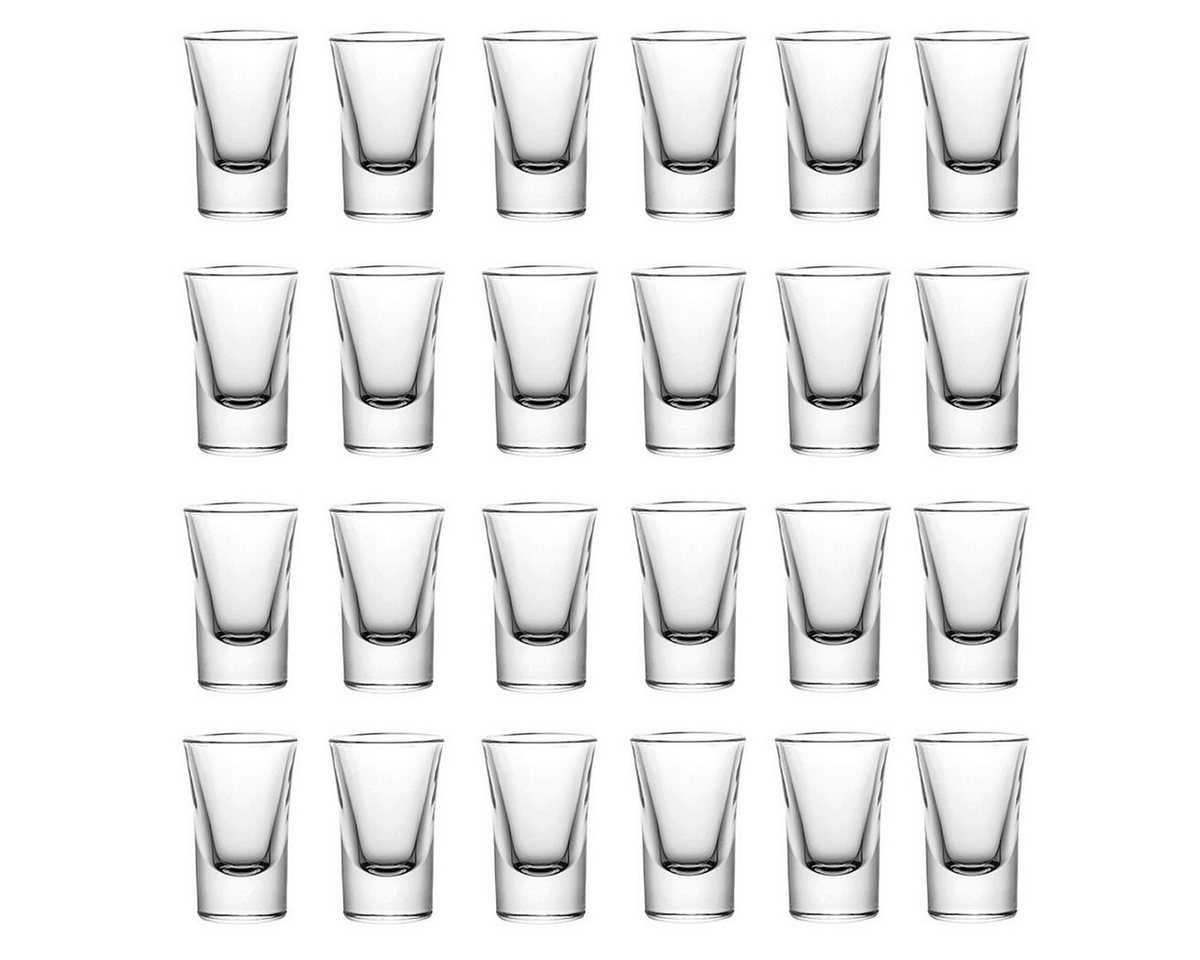 mixed24 Schnapsglas Schnapsgläser Sets 2cl 20ml 35ml Shotgläser Pinnchen Glas Stamper von mixed24