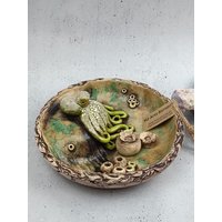 Insektentränke Oktopus 23 cm Keramik Vogeltränke Krake Handgemachtes Unikat Insektentränke Oktopus 23 cm Keramik Vogeltränke Krake Handgemachtes Unikat von mjArtsKeramik