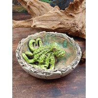 Keramik Insektentränke 16, 5 cm Mit Oktopus Vogeltränke Krake Gartenkeramik Gartendeko Naturgeschenke Handgemacht Geschenk Weihnachten von mjArtsKeramik