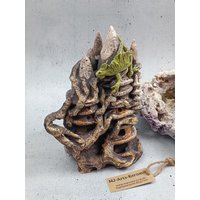 Keramik Märchenschloss Garnelenversteck Aquariumdeko Wasserdrache Unterwasserwelt Sealife Fairygarden Unikat Handgemacht von mjArtsKeramik