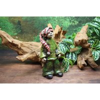 Wichtel Elfe - Keramikfigur Fairygarden Sign. Unikat von mjArtsKeramik