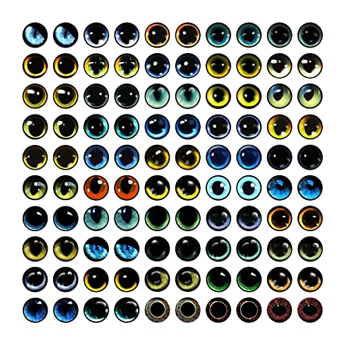 100 Stück Augen Glas Cabochon für Tonpuppe Herstellung Skulpturen Requisiten Handwerk DIY Erkenntnisse Schmuckherstellung Weihnachtsgeschenk 100 Stück Augen Glas Cabochon für Tonpuppe Herstellung Skulpturen Requisiten Handwerk DIY Erkenntnisse Schmuckherstellung Weihnachtsgeschenk von mjjmbc