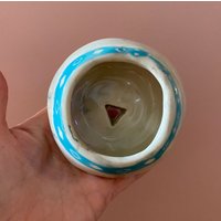 Blauer Schlangen Keramik Übertopf Mit Beinen Blauer Schlangen Keramik Übertopf Mit Beinen von mkayceramics