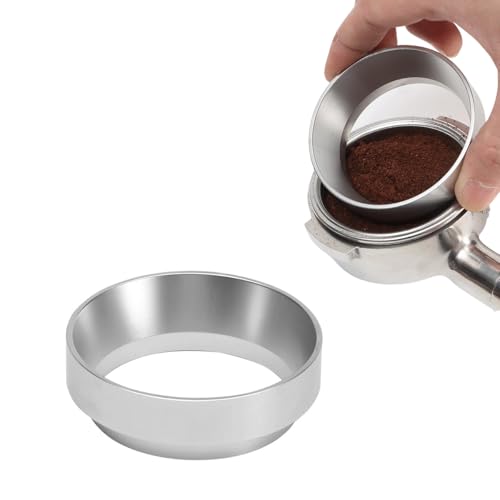 Kaffee Dosierring 51mm Magnetischer SiebträGer Dosierring SiebträGer ZubehöR Aluminium Kaffeedosierring 51mm Espresso ZubehöR Dosiertrichter Kaffeepulver Exakten AbfüLlen von mkemka