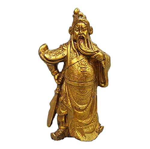 mkki Feng Shui Warlord Hero Guan Gong / Guan Yu / Kwan Kung / Kuan Gong Statue Auto Armaturenbrett Dekoration, zieht Reichtum und Glück an von mkki