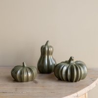 Kürbis 3Er Set, Herbstdeko, Herbst, Dekofigur, Hovsvik + Hovsjö - Grün Kürbis 3Er Set, Herbstdeko, Herbst, Dekofigur, Hovsvik + Hovsjö - Grün von mkonoDE