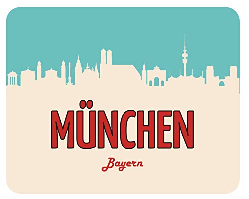 Mousepad München Skyline von mldigitaldesign