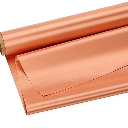 Faraday Stoff Emf Abschirmung Schutz Stoff RFID Elektrosmog Abschirmung Fabric Strahlenschutz vor 5G Zellularsignal, WLAN, GPS, RFID für Radiowellen Mikrowelle/Strahlung Computer,gold-2m von mlhk