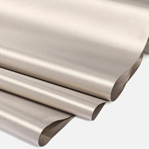 Strahlenschutz Abschirmgewebe Anti-Strahlung Decke EMF-Decke Faraday-Stoff Strahlenschutz vor 5G Zellularsignal, WLAN, GPS, RFID Mikrowellen-Kartenbeutel-Elektronische Produkte,silver-1 * 1.1m von mlhk