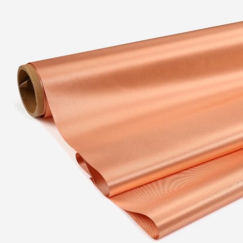 mlhk EMF-Schutzgewebe EMI, RF, RFID-Abschirmung Signal Block, Faraday-Gewebe EMI RFID Elektrosmog Abschirmung Strahlenschutz für Tasche/Geräteabdeckung Strahlung Computer,Gold-3.0m von mlhk