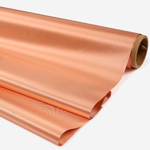 mlhk EMF-Schutzgewebe EMI, RF, RFID-Abschirmung Signal Block, Faraday-Gewebe RF Signals Reduzieren Block, Absorbiert EMF EMI RFID Mikrowellen-Kartenbeutel-Elektronische Produkte,gold-5m von mlhk