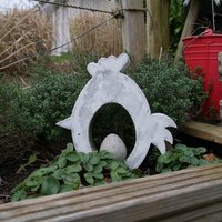 Betonfigur Hahn Mit Ei von mmmadebymel