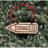 Personalisierte Lehrer Bleistift Ornament von mncelebrations