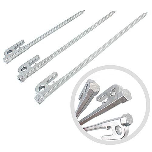mnoMINI 20/25/30cm Langer Erdnagel Hering aus Edelstahl Bodennagel Erdanker Rostloser Befestigungsanker Bodennägel für Gartenarbeit gegen Unkraut Zeltanker Zeltheringe für Outdoor Aktivität Silber mnoMINI 20/25/30cm Langer Erdnagel Hering aus Edelstahl Bodennagel Erdanker Rostloser Befestigungsanker Bodennägel für Gartenarbeit gegen Unkraut Zeltanker Zeltheringe für Outdoor Aktivität Silber von mnoMINI