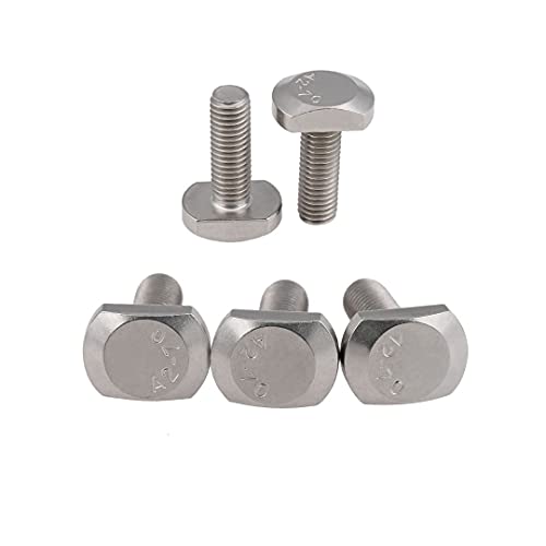moaupr Edelstahl-T-Bolzen T-Nut-Bolzen T-förmige Druckplattenschrauben, M8*60mm,3 Pcs von moaupr