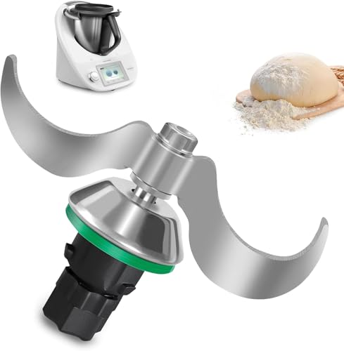 Teigmesser für Thermomix TM6, Edelstahl Teigmischmesser Messer für Vorwerk Thermomix TM5 TM6 TMF, Kein Teig-Rückstand, Schnelle Reinigung, Ersatzteile für Thermomix Mixmesser Ersatz Zubehör von mobumeia
