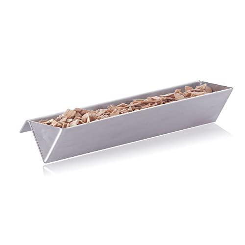 mocisa Universal Räuchereinsatz | Edelstahl Smokerschiene | Räucherschiene | Räucherbox | Smokerbox - direkt auf die Aromaschienen aufsetzen von mocisa