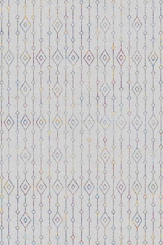 modema Wohnzimmerteppich – Waschbarer Teppich für Wohnzimmer, Esszimmer, Schlafzimmer, Flur, Rutschfester Moderner Geometrischer Minimalistischer Teppich von modema