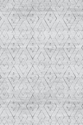 modema Wohnzimmerteppich – Waschbarer Teppich für Wohnzimmer, Esszimmer, Schlafzimmer, Flur, Rutschfester Moderner Geometrischer Minimalistischer Teppich von modema