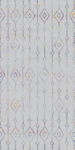 modema Wohnzimmerteppich – Waschbarer Teppich für Wohnzimmer, Esszimmer, Schlafzimmer, Flur, Rutschfester Moderner Geometrischer Minimalistischer Teppich von modema