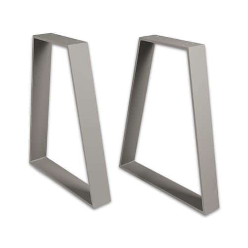 ModernLOFTart Tischbeine Metall Tischkufen 2 Stück - Tischgestell Metall aus 1cm Dickem Flachstahl Gefertigt - Tischfüße für Esstisch, Schreibtischbeine, Konferenztisch Füße von modernLOFTart