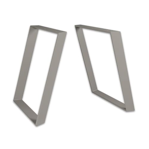 ModernLOFTart Tischbeine Metall Tischkufen 2 Stück - Tischgestell Metall aus 1cm Dickem Flachstahl Gefertigt - Tischfüße für Esstisch, Schreibtischbeine, Konferenztisch Füße von modernLOFTart