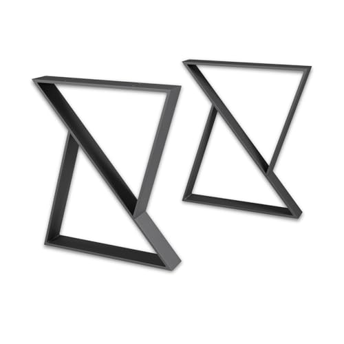 ModernLOFTart Tischbeine Metall Tischkufen 2 Stück - Tischgestell Metall aus 1cm Dickem Flachstahl Gefertigt - Tischfüße für Esstisch, Schreibtischbeine, Konferenztisch Füße ModernLOFTart Tischbeine Metall Tischkufen 2 Stück - Tischgestell Metall aus 1cm Dickem Flachstahl Gefertigt - Tischfüße für Esstisch, Schreibtischbeine, Konferenztisch Füße von modern LOFT art