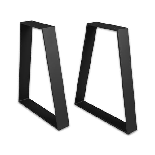 ModernLOFTart Tischbeine Metall Tischkufen 2 Stück - Tischgestell Metall aus 1cm Dickem Flachstahl Gefertigt - Tischfüße für Esstisch, Schreibtischbeine, Konferenztisch Füße von modern LOFT art