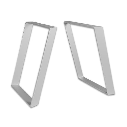 ModernLOFTart Tischbeine Metall Tischkufen 2 Stück - Tischgestell Metall aus 1cm Dickem Flachstahl Gefertigt - Tischfüße für Esstisch, Schreibtischbeine, Konferenztisch Füße von modern LOFT art