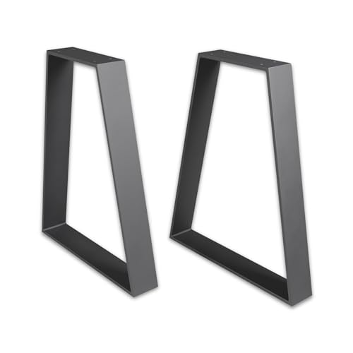 ModernLOFTart Tischbeine Metall Tischkufen 2 Stück - Tischgestell Metall aus 1cm Dickem Flachstahl Gefertigt - Tischfüße für Esstisch, Schreibtischbeine, Konferenztisch Füße von modern LOFT art