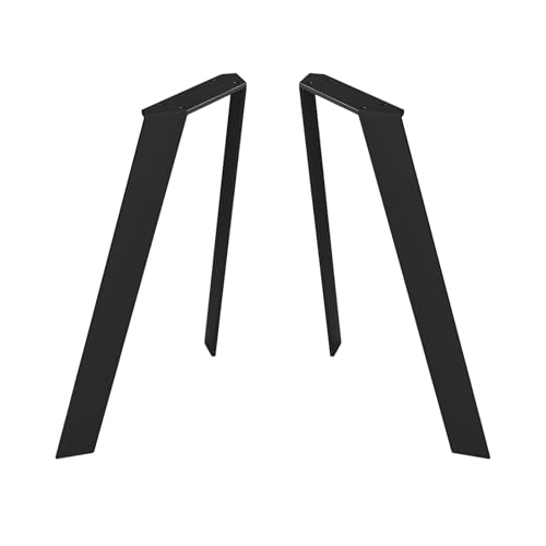 ModernLOFTart Tischbeine Metall Tischkufen 2 Stück in V Form - Tischgestell Metall aus 1cm Dickem Flachstahl Gefertigt - Tischfüße für Esstisch, Schreibtischbeine, Konferenztisch Füße von modern LOFT art