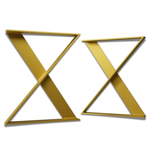 ModernLOFTart Tischbeine Metall Tischkufen 2 Stück in Z Form - Tischgestell Metall aus 1cm Dickem Flachstahl Gefertigt - Tischfüße für Esstisch, Schreibtischbeine, Konferenztisch Füße von modern LOFT art
