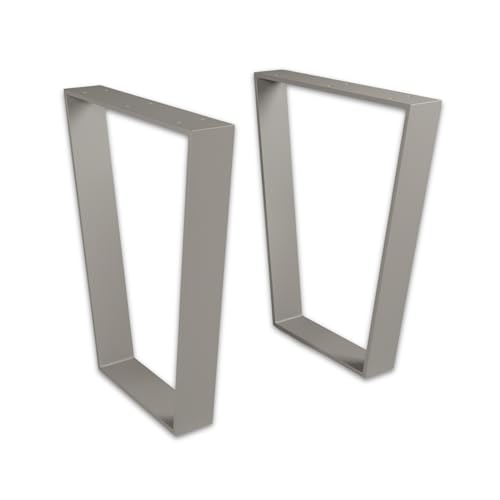 ModernLOFTart Tischbeine Metall Tischkufen 2 Stück - Tischgestell Metall aus 1cm Dickem Flachstahl Gefertigt - Tischfüße für Esstisch, Schreibtischbeine, Konferenztisch Füße von modern LOFT art