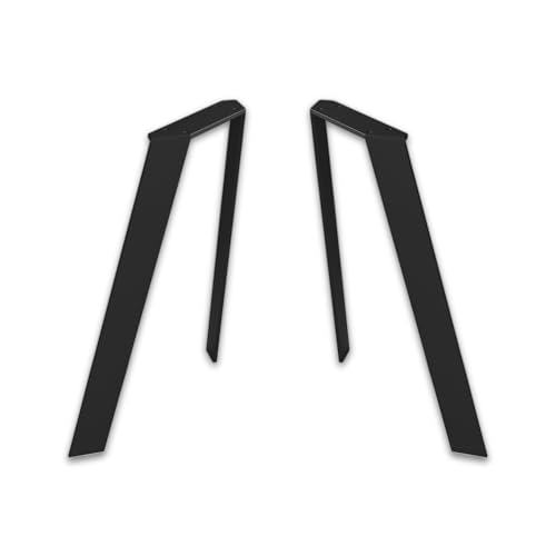 ModernLOFTart Tischbeine Metall Tischkufen 2 Stück in V Form - Tischgestell Metall aus 1cm Dickem Flachstahl Gefertigt - Tischfüße für Esstisch, Schreibtischbeine, Konferenztisch Füße von modernLOFTart