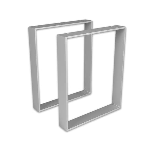 ModernLOFTart Tischbeine Metall Tischkufen 2 Stück - Tischgestell Metall aus 1cm Dickem Flachstahl Gefertigt - Tischfüße für Esstisch, Schreibtischbeine, Konferenztisch Füße von modern LOFT art