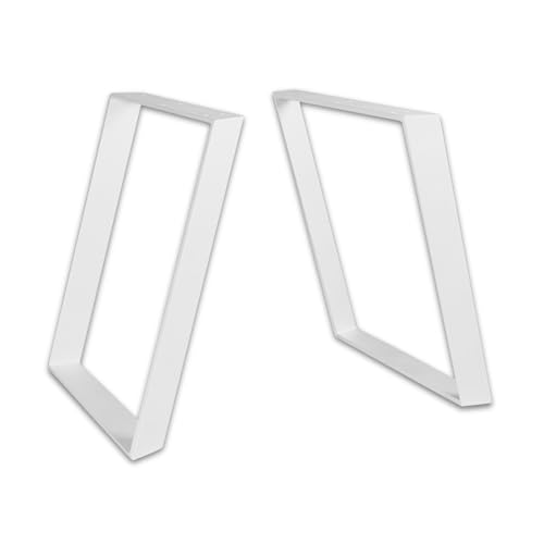 ModernLOFTart Tischbeine Metall Tischkufen 2 Stück - Tischgestell Metall aus 1cm Dickem Flachstahl Gefertigt - Tischfüße für Esstisch, Schreibtischbeine, Konferenztisch Füße von modern LOFT art