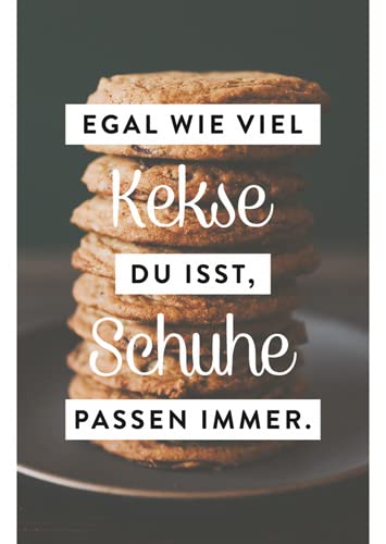 modern times -3er Set Magnet Kühlschrankmagnet LUSTIG - Motiv: EGAL WIE VIEL KEKSE DU ISST, SCHUHE ... - MAGNETE, Anlass:, Künstler/Verlag Design by VISUAL STATEMENTS®, Größe: 8,5x5,5 cm von modern times