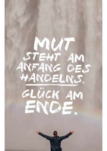 modern times -3er Set Magnet Kühlschrankmagnet LUSTIG - Motiv: MUT STEHT AM ANFANG DES HANDELNS - MAGNETE, Anlass:, Künstler/Verlag Design by VISUAL STATEMENTS®, Größe: 8,5x5,5 cm von modern times