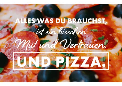 modern times -5er Set Magnet Kühlschrankmagnet LUSTIG - Motiv: ALLES WAS DU BRAUCHST. - MAGNETE, Anlass:, Künstler/Verlag Design by VISUAL STATEMENTS®, Größe: 8,5x5,5 cm von modern times