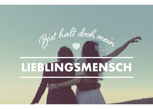 modern times -5er Set Magnet Kühlschrankmagnet LUSTIG - Motiv: DU BIST HALT DOCH MEIN LIEBLINGSMENSCH - MAGNETE, Anlass:, Künstler/Verlag Design by VISUAL STATEMENTS®, Größe: 8,5x5,5 cm von modern times