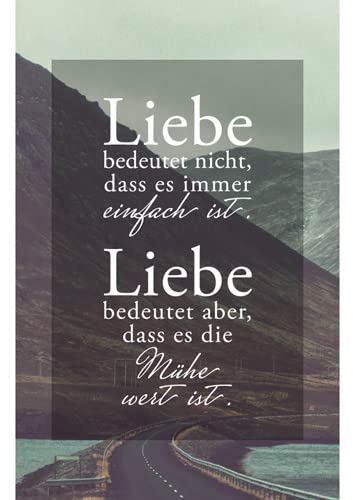 modern times -5er Set Magnet Kühlschrankmagnet LUSTIG - Motiv: LIEBE BEDEUTET NICHT, DASS ES IMMER ... - MAGNETE, Anlass:, Künstler/Verlag Design by VISUAL STATEMENTS®, Größe: 8,5x5,5 cm von modern times