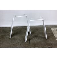 Bankbeine Bankkufen Tischbeine Tischgestell Tischkufen Couchtischkufen Stahl Metall Weiss Industrial Tisch Bank Sitzbank Couchtisch Kufen Vm von modernLOFTart