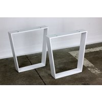 Bankbeine Bankkufen Tischbeine Tischgestell Tischkufen Couchtischkufen Stahl Metall Weiss Industrial Tisch Bank Sitzbank Couchtisch R1M von modernLOFTart